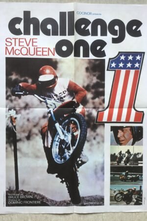 Affiche originale de cinéma du documentaire challenge one avec Steve Mcqueen