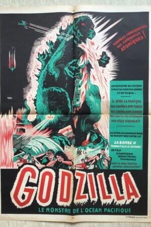 affiche de cinema originale Godzilla 1954