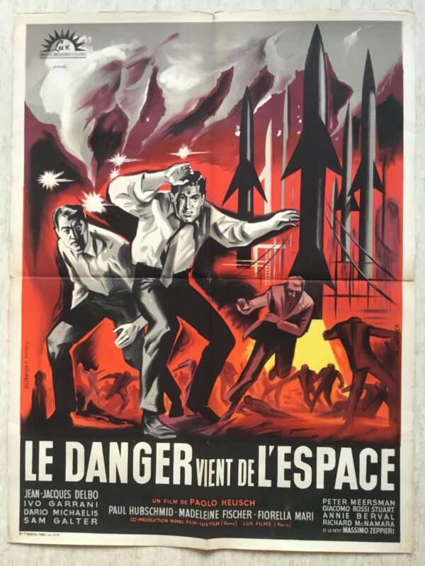 affiche de cinema le danger vient de l'espace