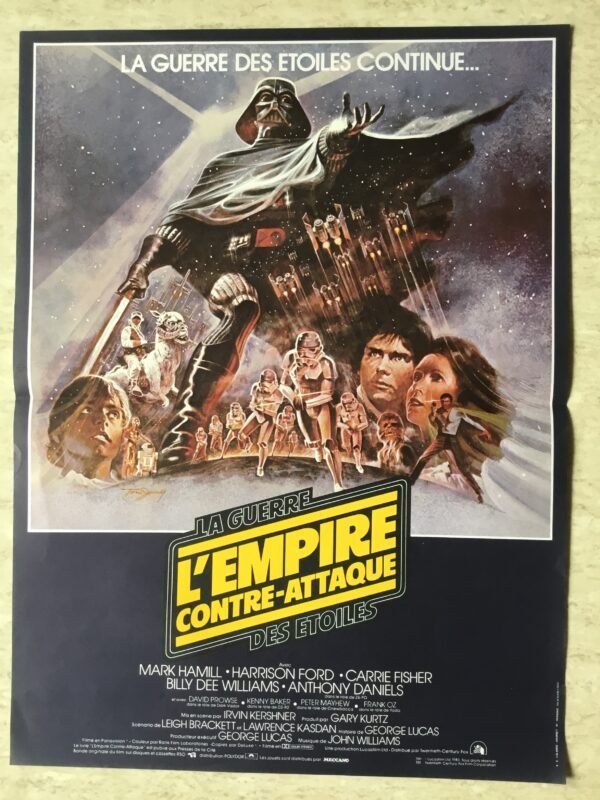 Affiche de cinéma originale l'empire contre attaque (star wars)