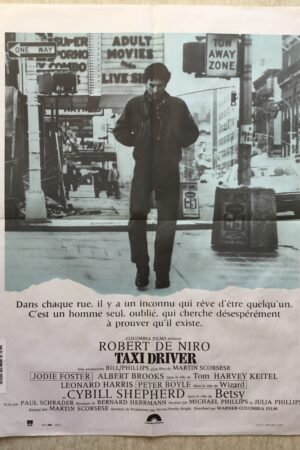 Affiche originale de cinéma du film Taxi Driver