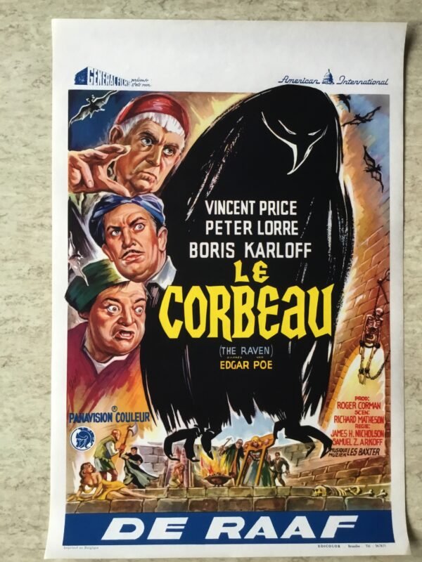 affiche belge le corbeau