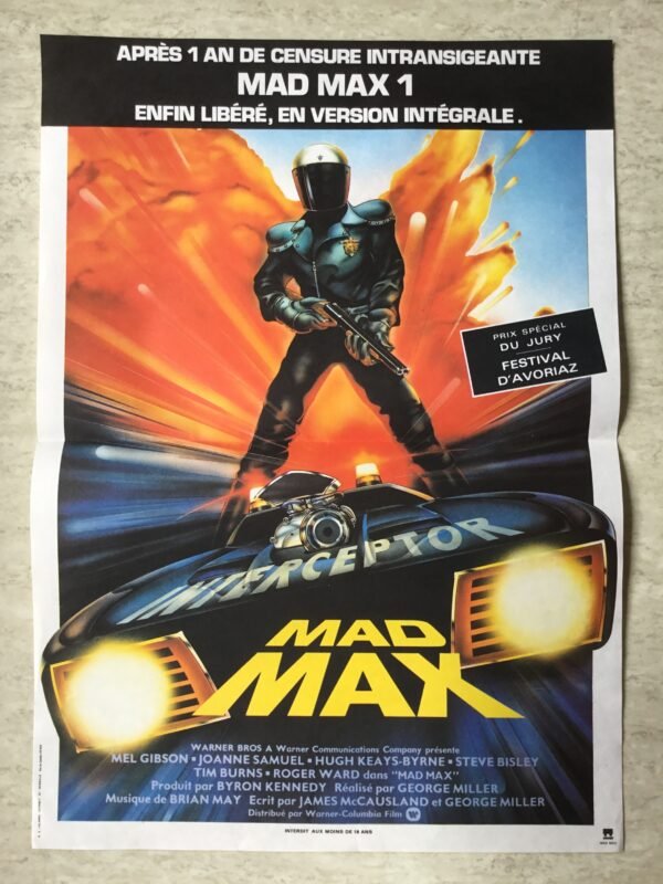 affiche originale de cinema mad max