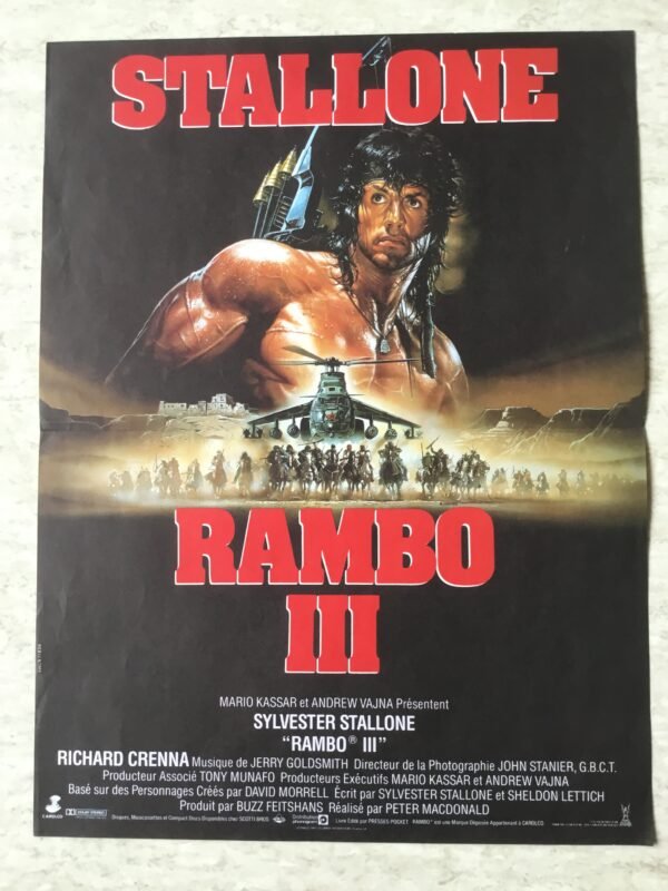 affiche cinema Rambo 3