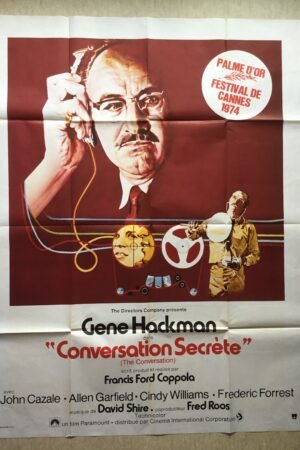 affiche de cinema vintage du film conversation secrete