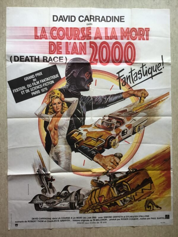 affiche de cinema la course a la mort de l'an 2000