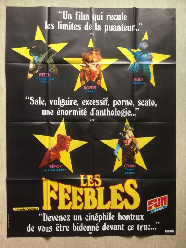 affiche originale de cinéma les feebles