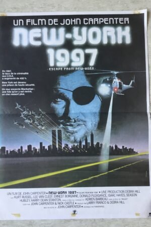 affiche de cinema New York 1997 (escape from New York)