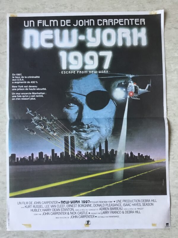 affiche de cinema New York 1997 (escape from New York)