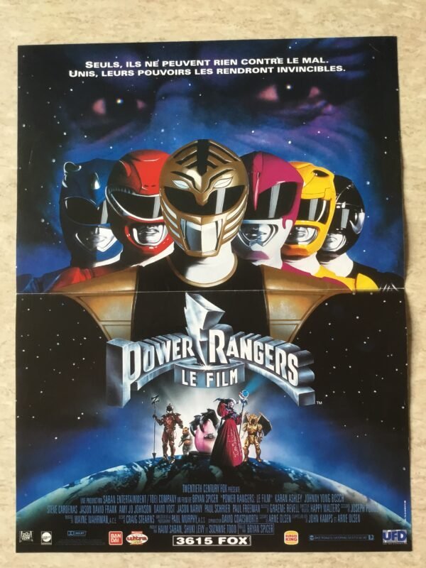 affiche de cinema power rangers