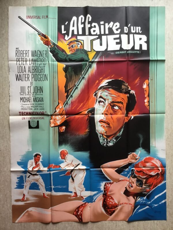 affiche de cinema vintage L'affaire d'un tueur