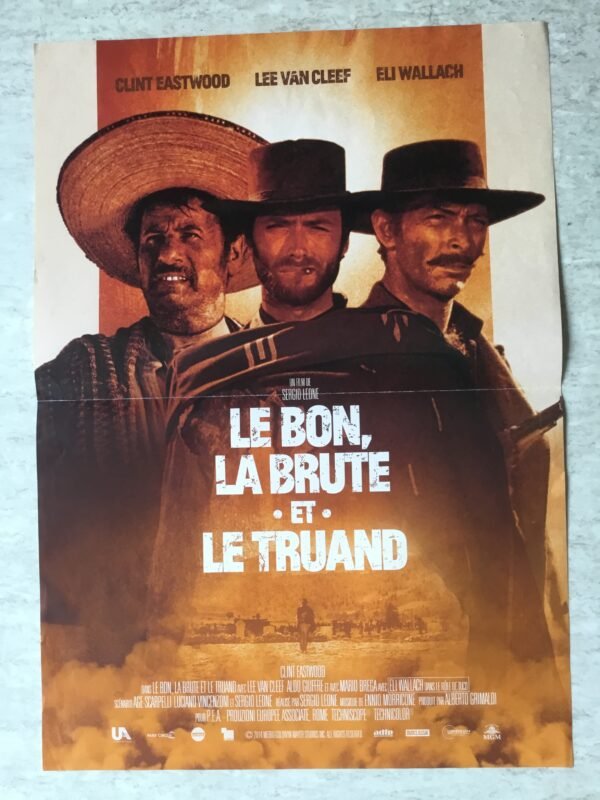 affiche originale de cinéma le bon, la brute et le truand (R2010)