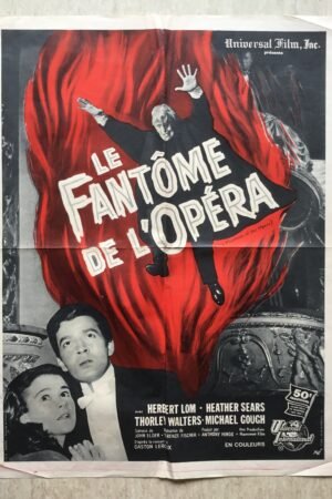 affiche originale vintage du film le fantôme de l'opéra