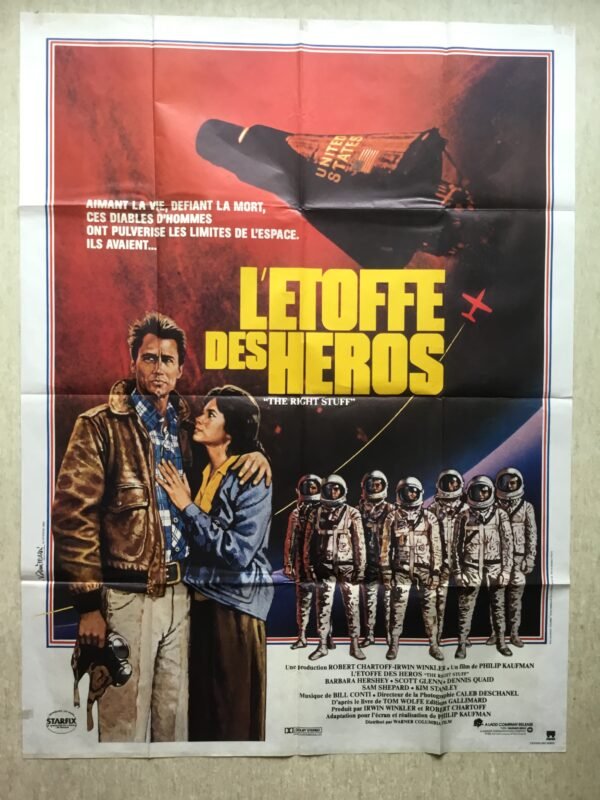 l'etoffe des heros affiche de cinema vintage