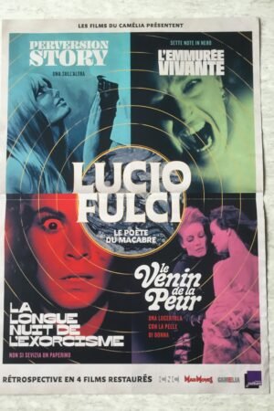 Affiche originale de cinéma de la retrospective Lucio Fulci