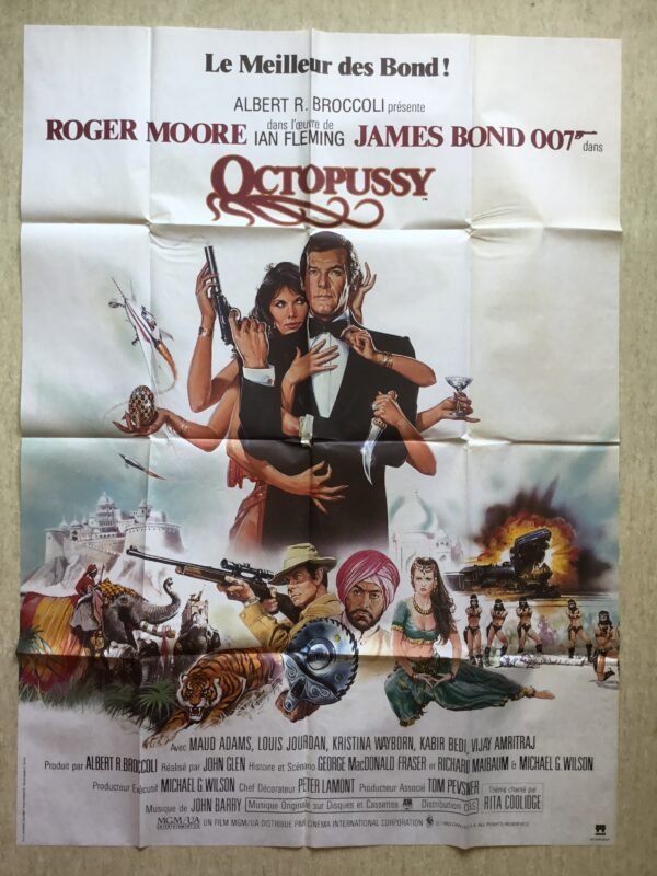 affiche cinema James bond octopussy