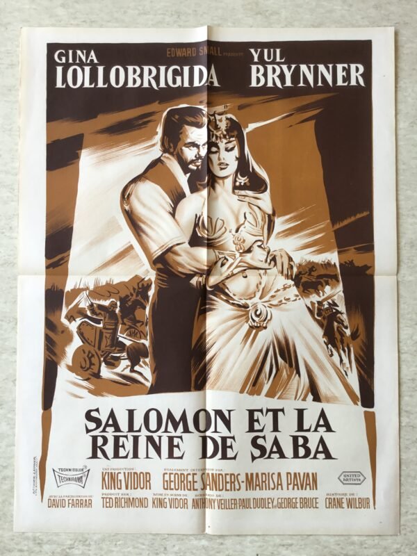 affiche cinema salomon et la reine de saba