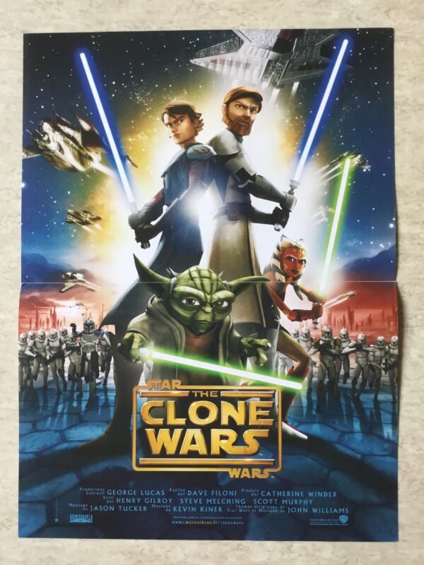 affiche de cinema Star Wars the clone wars