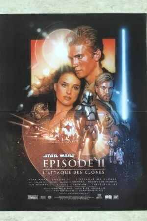 affiche cinéma star wars l'attaque des clones