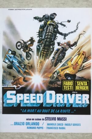 affiche vintage de cinema speed driver