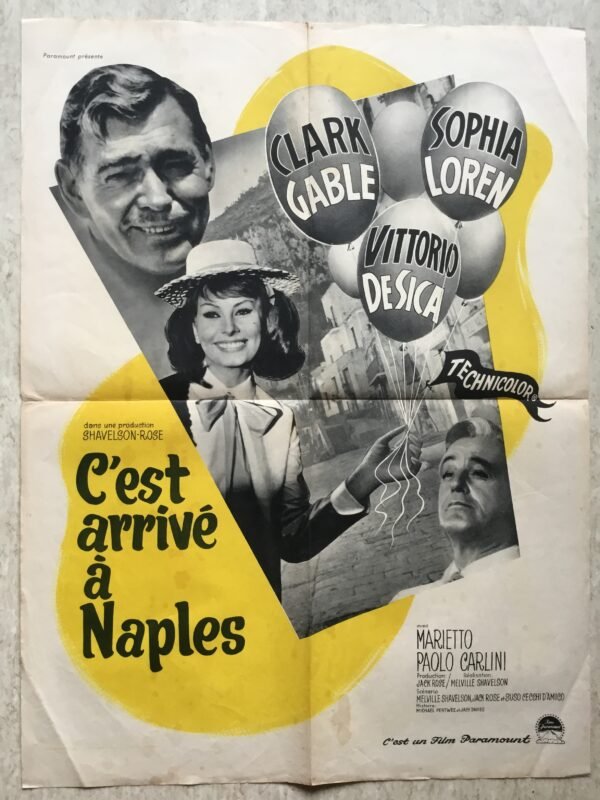 affiche cinéma c'est arrivé à naples