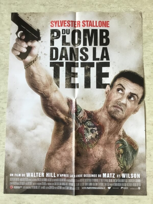 affiche de cinéma petit format du plomb dans la tête