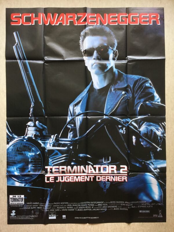 Affiche originale de cinéma grand format Terminator 2