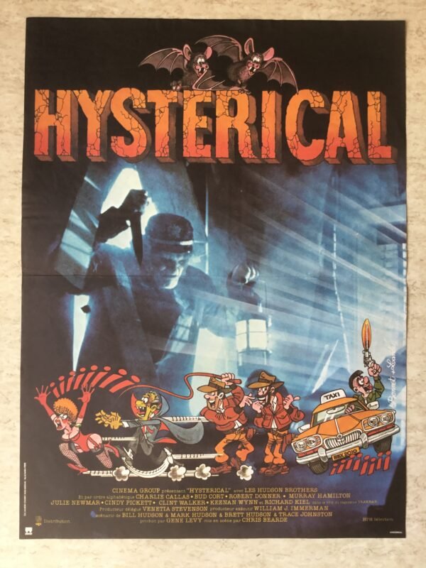 affiche cinéma vintage hysterical