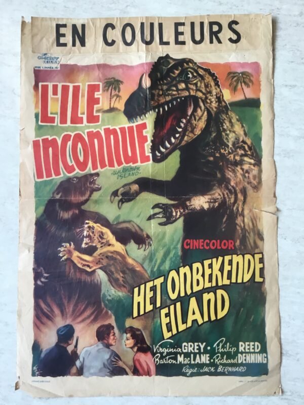 affiche de cinema l'ile inconnue