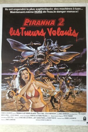 Affiche originale de cinéma Piranha 2 les tueurs volants